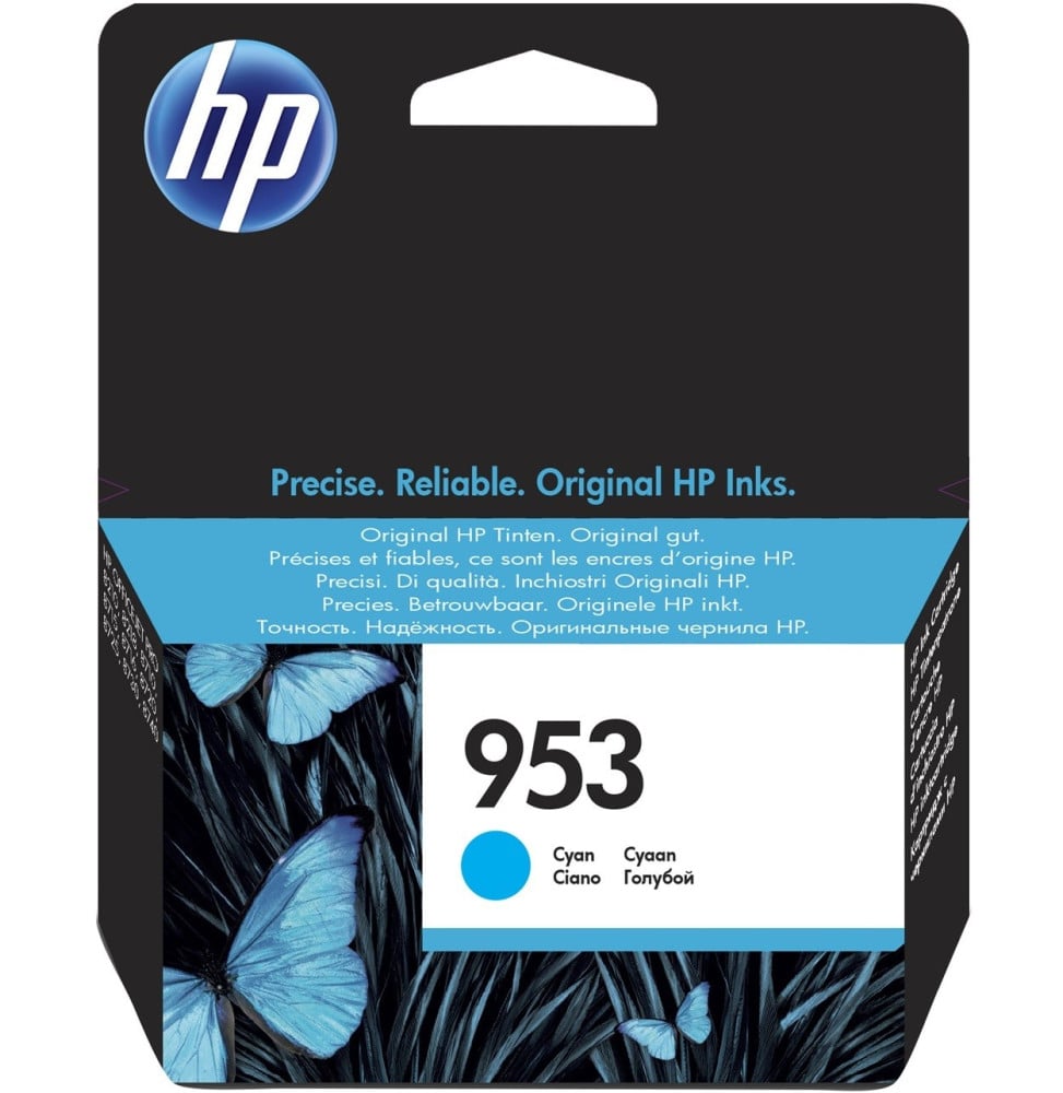 HP 953 CYAN - CARTOUCHE D'ENCRE HP D'ORIGINE (F6U12AE)