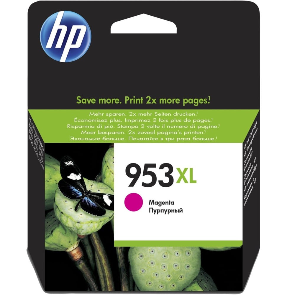 HP 953XL MAGENTA - CARTOUCHE D'ENCRE GRANDE CAPACITÉ HP D'ORIGINE (F6U17AE)