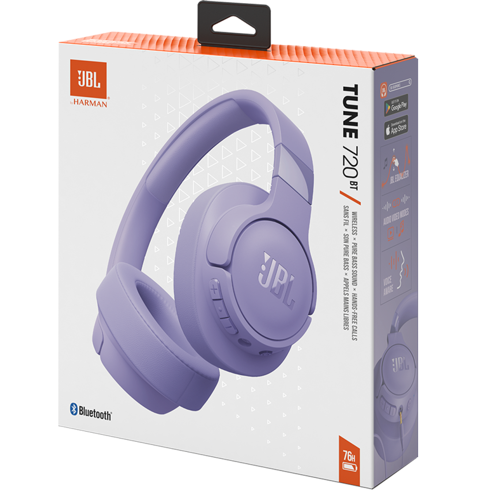 CASQUE BLUETOOTH JBL TUNE 720BT - VIOLET (JBLT720BTPUR)
