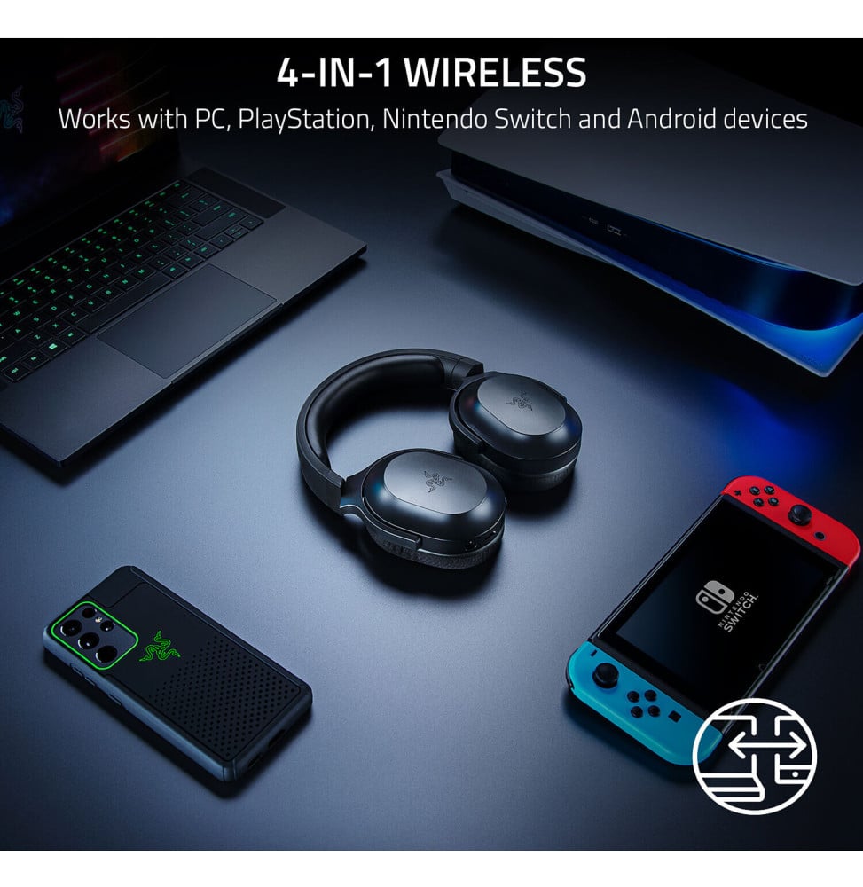 CASQUE GAMING SANS FIL BLUETOOTH RAZER BARRACUDA X (RZ04-04430100-R3M1)