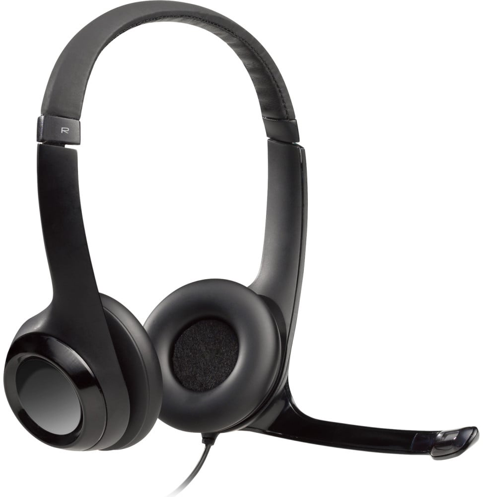 CASQUE LOGITECH H390 AVEC MICROPHONE ANTI-PARASITE - USB (981-000406)