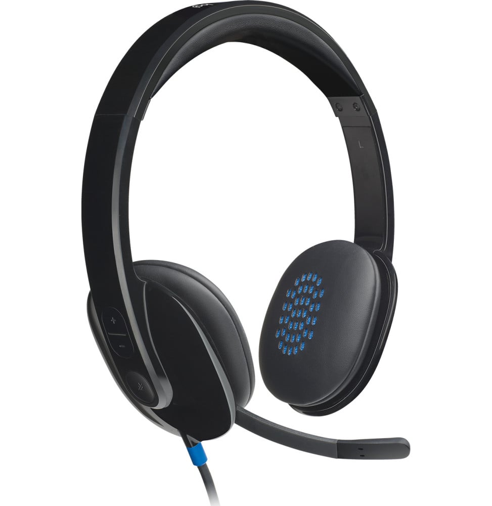 CASQUE LOGITECH H540 POUR ORDINATEUR AVEC MICROPHONE ANTI-PARASITE - USB (981-000480)