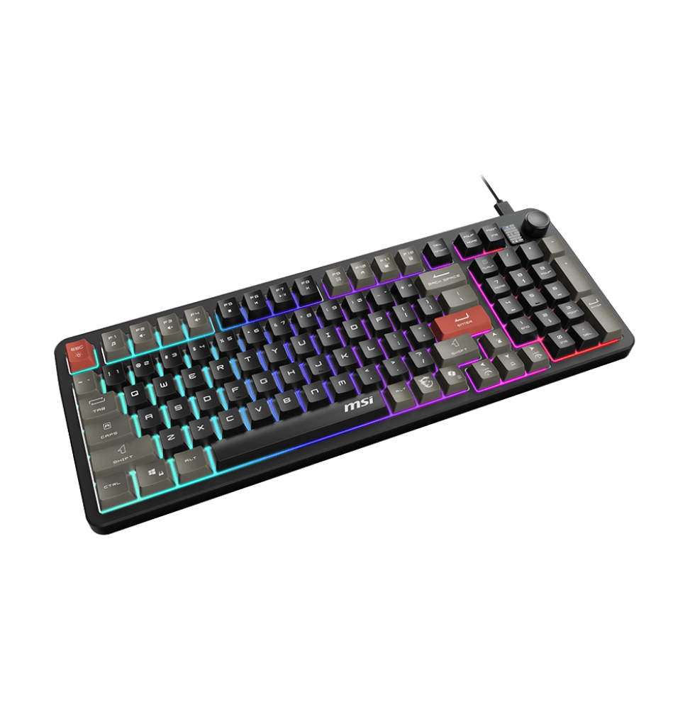 CLAVIER GAMING RÉTROÉCLAIRÉ MSI FORGE GK110 - AZERTY (S11-04FR254-HH9)