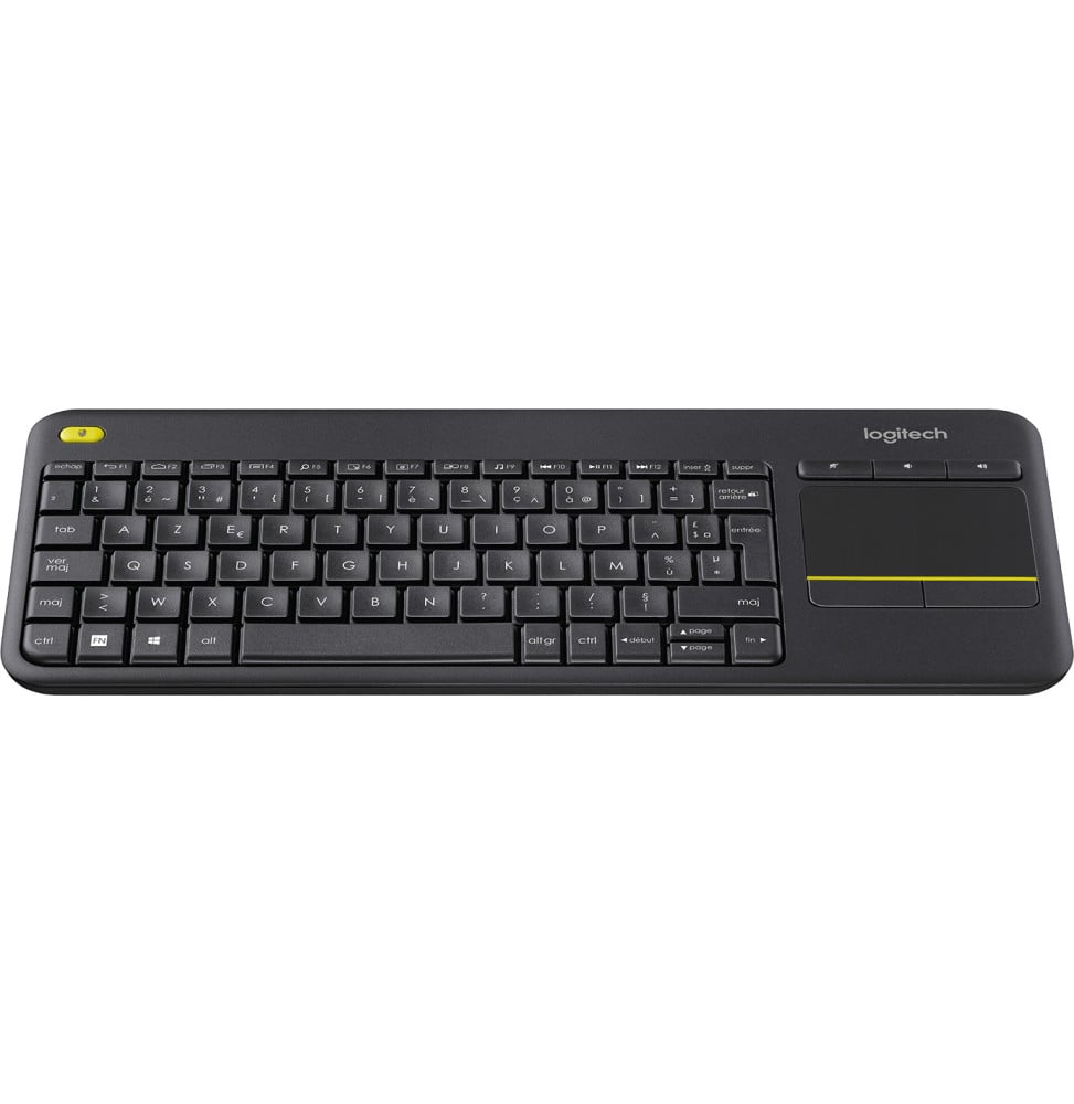 CLAVIER SANS FIL AVEC PAVÉ TACTILE INTÉGRÉ LOGITECH K400 PLUS (AZERTY, FRANÇAIS)