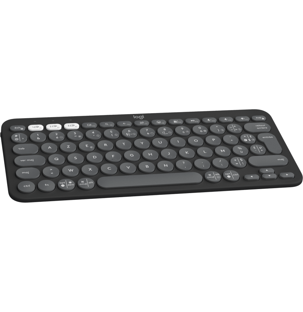 CLAVIER SANS FIL LOGITECH PEBBLE KEYS 2 K380S - FRANÇAIS (AZERTY)