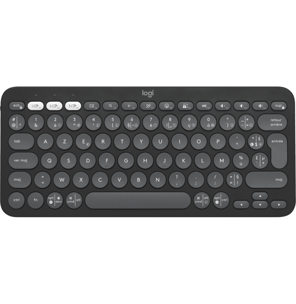 CLAVIER SANS FIL LOGITECH PEBBLE KEYS 2 K380S - FRANÇAIS (AZERTY)