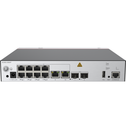 CONTRÔLEUR D'ACCÈS SANS FIL HUAWEI AC650-256AP AVEC 10 PORTS GE ET 2 PORTS SFP+ 10GE (02355NCH)