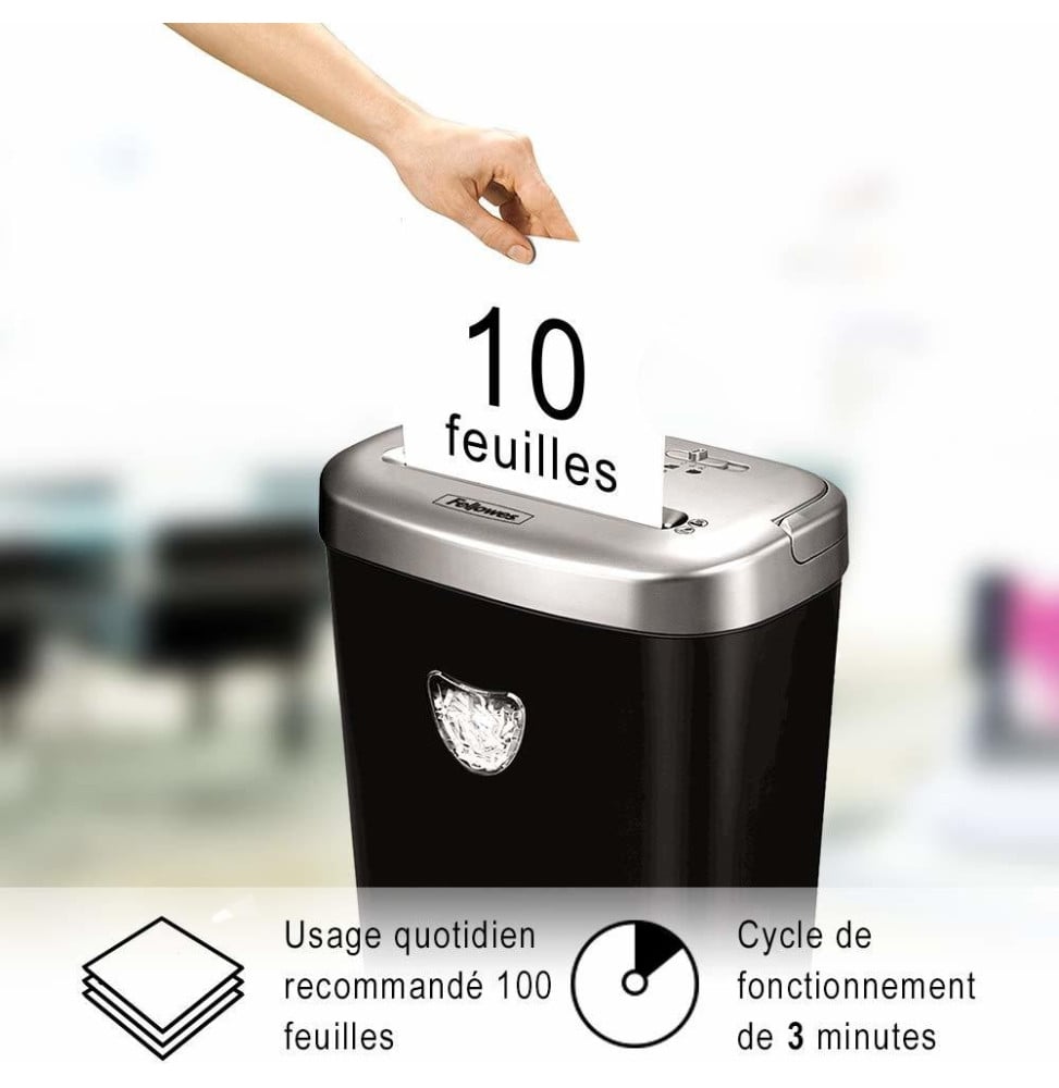 DÉCHIQUETEUSE FELLOWES POWERSHRED® 53C À COUPE CROISÉE (4653101)