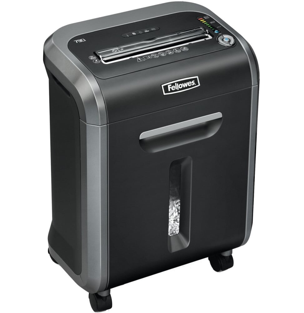 DESTRUCTEUR FELLOWES POWERSHRED® 79CI — SÉCURITÉ P-4 · 23 L · 16 FEUILLES/PASSAGE