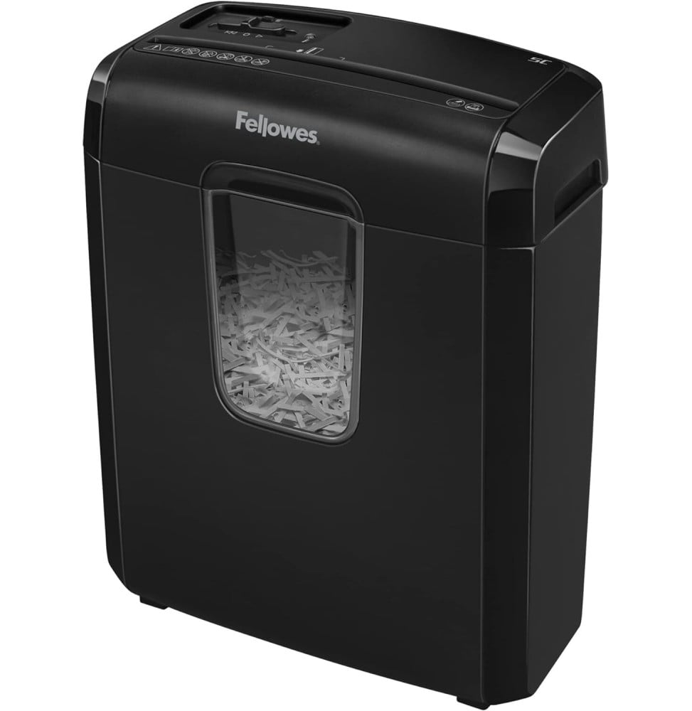 DESTRUCTEUR FELLOWES POWERSHRED® 6C — SÉCURITÉ P-4 · 11 L · 6 FEUILLES/PASSAGE