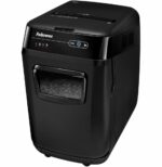 DESTRUCTEUR FELLOWES AUTOMAX™ 200C — SÉCURITÉ P-4 · 32 L · CHARGEUR AUTO 200 FEUILLES