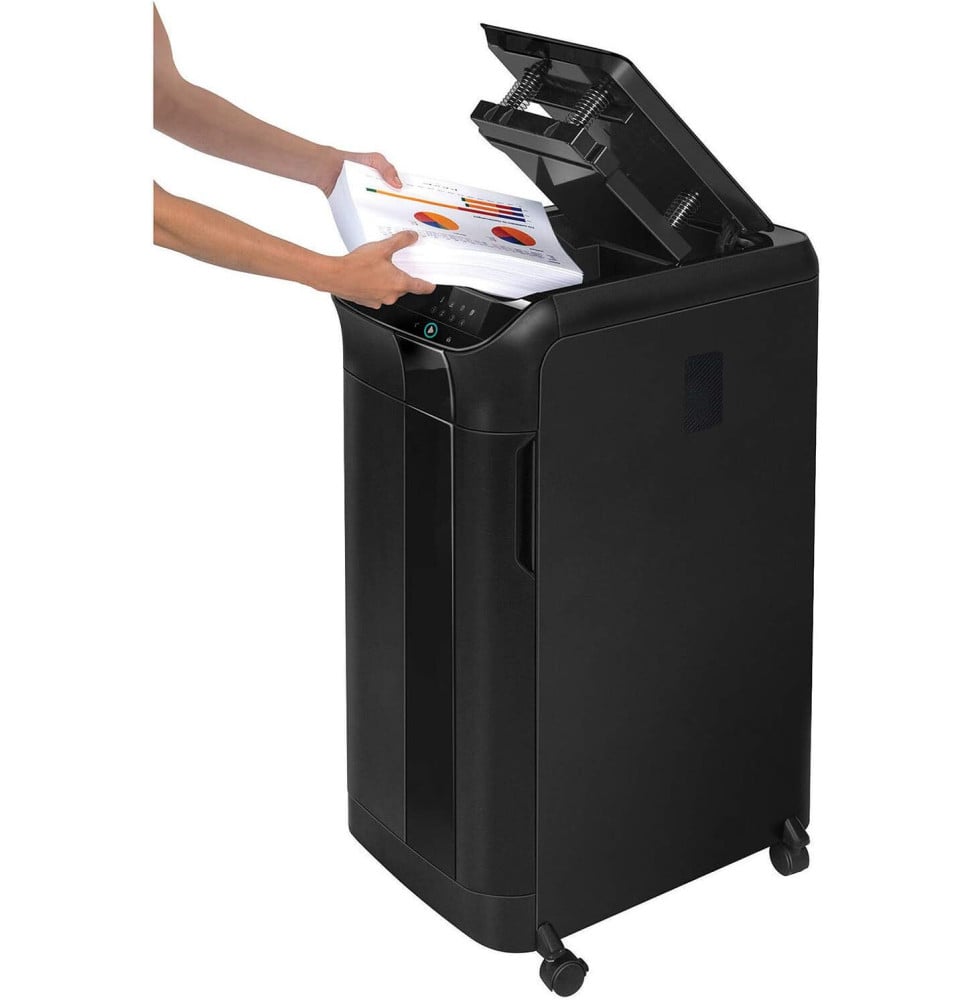 DESTRUCTEUR FELLOWES AUTOMAX™ 550C — SÉCURITÉ P-4 · 83 L · CHARGEUR AUTO 550 FEUILLES