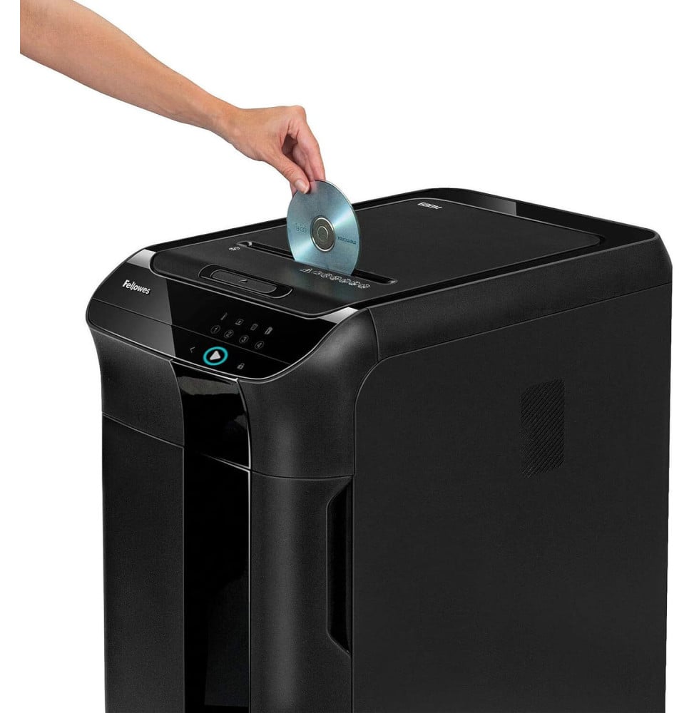 DESTRUCTEUR FELLOWES AUTOMAX™ 550C — SÉCURITÉ P-4 · 83 L · CHARGEUR AUTO 550 FEUILLES