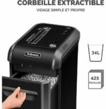 DESTRUCTEUR FELLOWES POWERSHRED® 99CI — SÉCURITÉ P-4 · 34 L · 18 FEUILLES/PASSAGE – Image 2