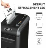 DESTRUCTEUR FELLOWES POWERSHRED® 99CI — SÉCURITÉ P-4 · 34 L · 18 FEUILLES/PASSAGE – Image 4