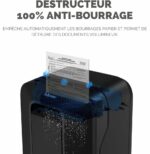 DESTRUCTEUR FELLOWES POWERSHRED® LX200 — SÉCURITÉ P-4 · 22 L · 12 FEUILLES/PASSAGE – Image 2