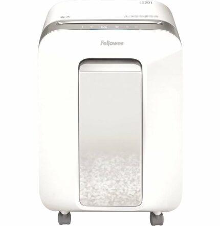 DESTRUCTEUR FELLOWES POWERSHRED® LX201 — SÉCURITÉ P-5 · 22 L · 12 FEUILLES/PASSAGE