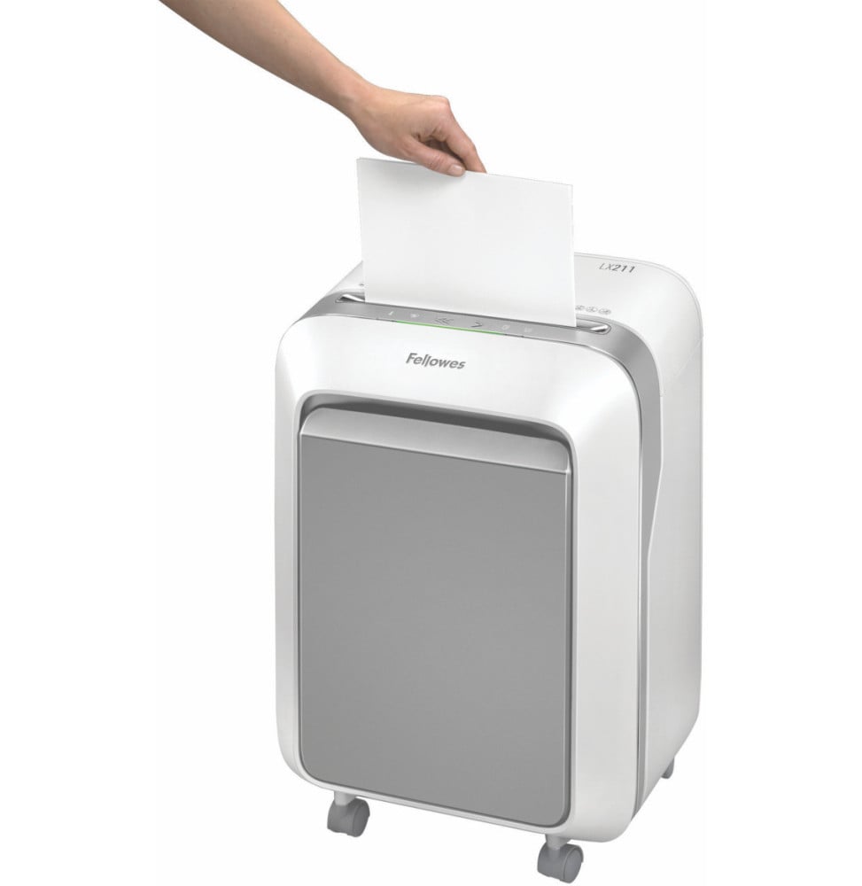 DESTRUCTEUR FELLOWES POWERSHRED® LX211 — SÉCURITÉ P-5 · 23 L · 15 FEUILLES/PASSAGE