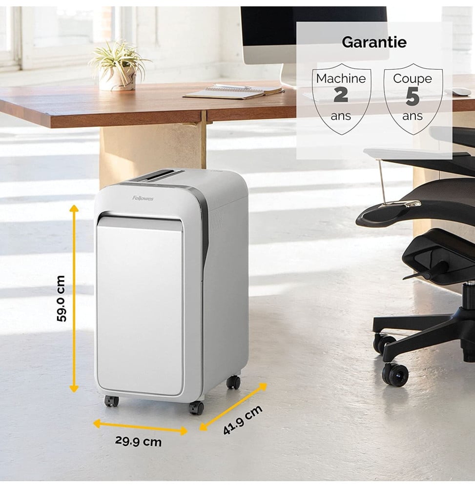 DESTRUCTEUR FELLOWES POWERSHRED® LX221 — SÉCURITÉ P-5 · 30 L · 20 FEUILLES/PASSAGE