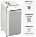DESTRUCTEUR FELLOWES POWERSHRED® LX221 — SÉCURITÉ P-5 · 30 L · 20 FEUILLES/PASSAGE – Image 7