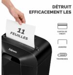 DESTRUCTEUR FELLOWES POWERSHRED® LX70 — SÉCURITÉ P-4 · 18 L · 11 FEUILLES/PASSAGE – Image 2