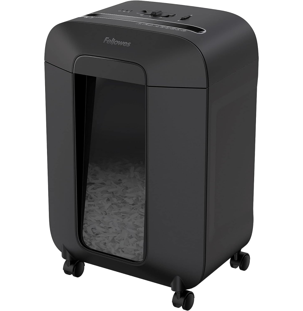 DESTRUCTEUR FELLOWES POWERSHRED® LX85 — SÉCURITÉ P-4 · 19 L · 12 FEUILLES/PASSAGE