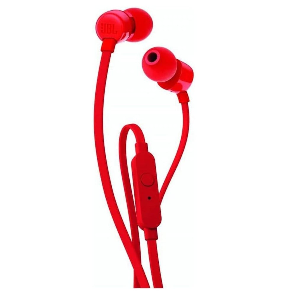 ÉCOUTEURS JBL TUNE 110 INTRA-AURICULAIRE ROUGE (JBLT110RED)