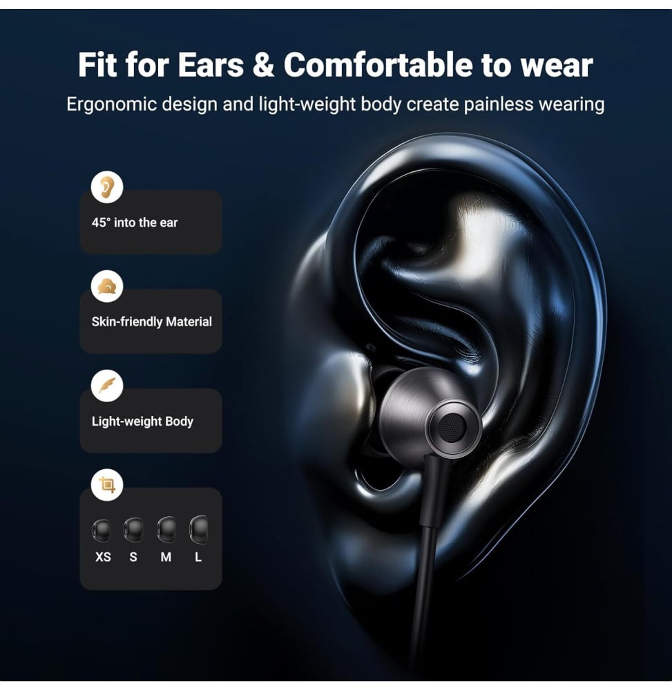 ÉCOUTEURS UGREEN EP105 IN-EAR - TYPE-C (35754)