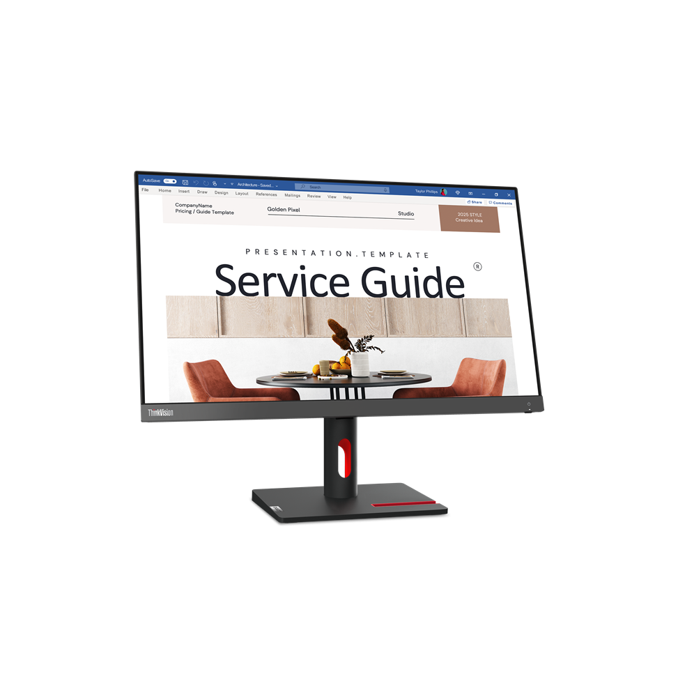 ÉCRAN 23,8" FULL HD LENOVO THINKVISION S24I-30 (63DEKAT3EU)