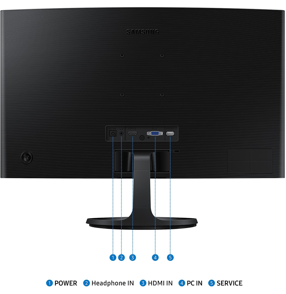 ÉCRAN 24" INCURVÉ FULL HD SAMSUNG ESSENTIAL S3 S36GD (LS24D360GAUXEN)