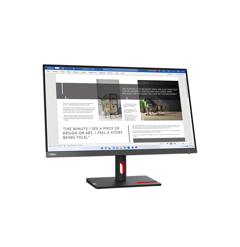 ÉCRAN 27" FULL HD LENOVO THINKVISION S27I-30 (63DFKAT4EU)
