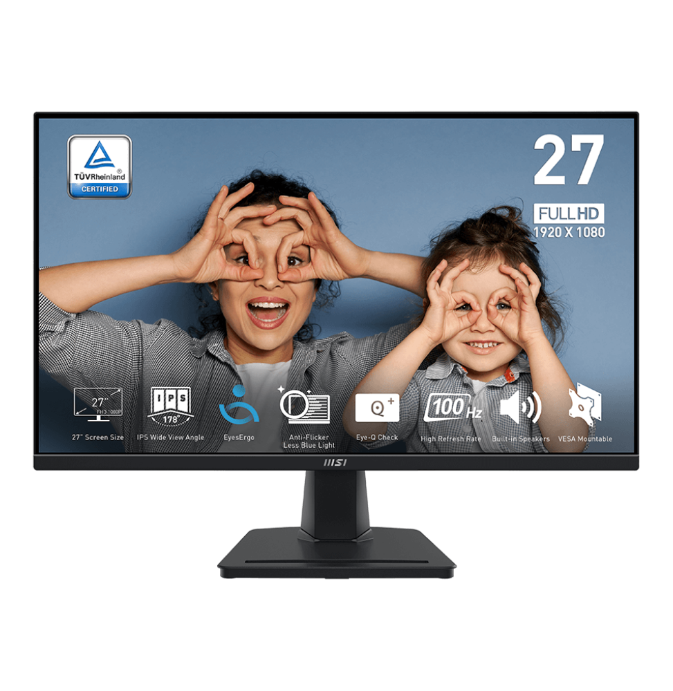 ÉCRAN 27" FULL HD MSI PRO MP275 (9S6-3PC3CM-002)