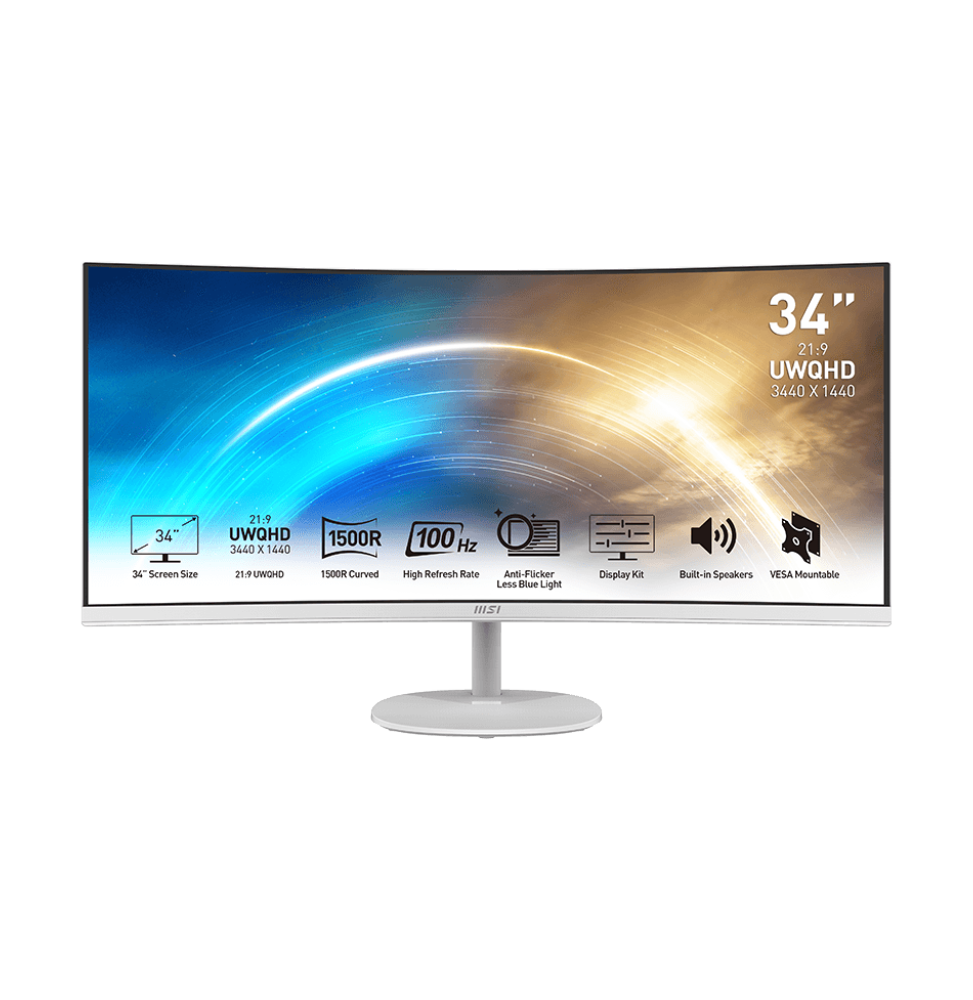 ÉCRAN 34" UWQHD MSI PRO MP341CQW