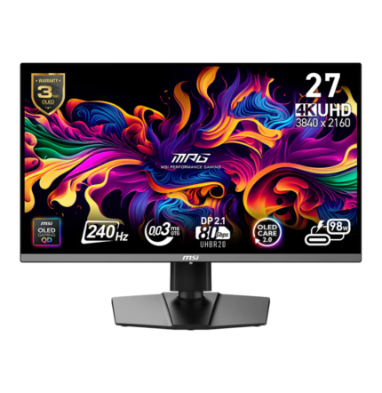 ÉCRAN GAMING 27" 4K ULTRAHD MSI MPG 272URX QD-OLED (9S6-3CD79A-054)