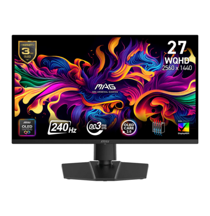 ÉCRAN GAMING 27" WQHD MSI MAG 273QP QD-OLED X24 (9S6-3CE69H-010)