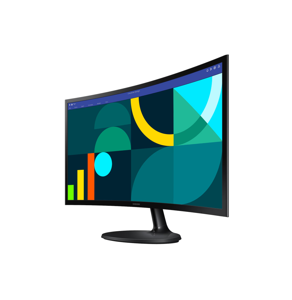 ÉCRAN INCURVÉ 24" SAMSUNG ESSENTIAL S3 S36GD FHD SERIE D (LS24D362GAMXUE)