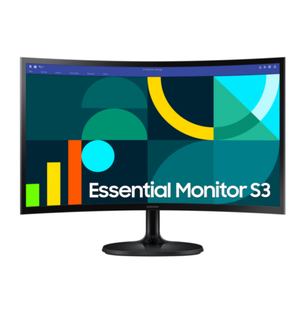 ÉCRAN INCURVÉ 24" SAMSUNG ESSENTIAL S3 S36GD FHD SERIE D (LS24D362GAMXUE)