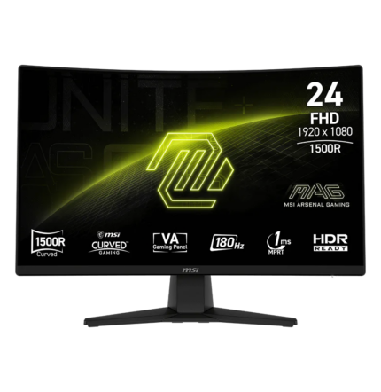 ÉCRAN INCURVÉ GAMING 24" FULL HD MSI MAG 242C (9S6-3BC31T-009)