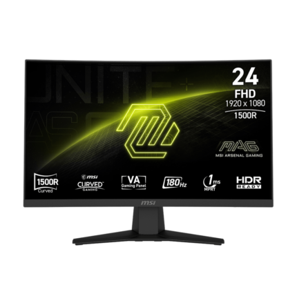 ÉCRAN INCURVÉ GAMING 24" FULL HD MSI MAG 244C (9S6-3BB31H-029)