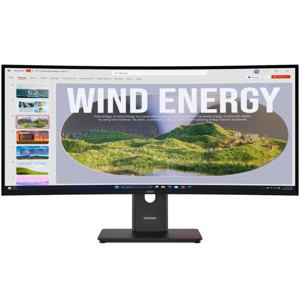 ÉCRAN INCURVÉ SMART 34" LENOVO THINKVISION T34WD-40 (64AEGAT1EU)