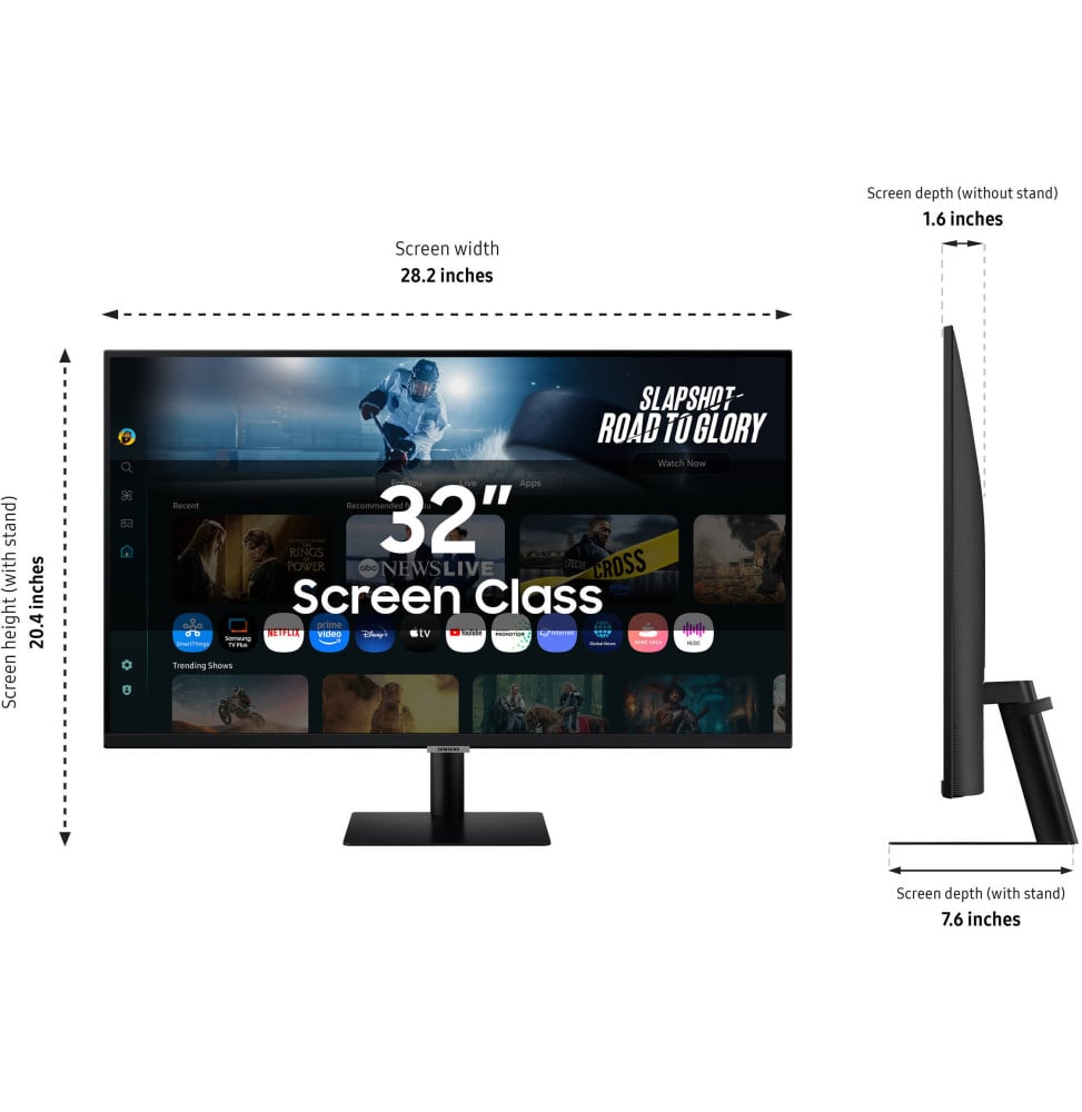 ÉCRAN INTELLIGENT 32 " SAMSUNG VISION AI M7 M70F UHD 4K (LS32FM700UUXEN)