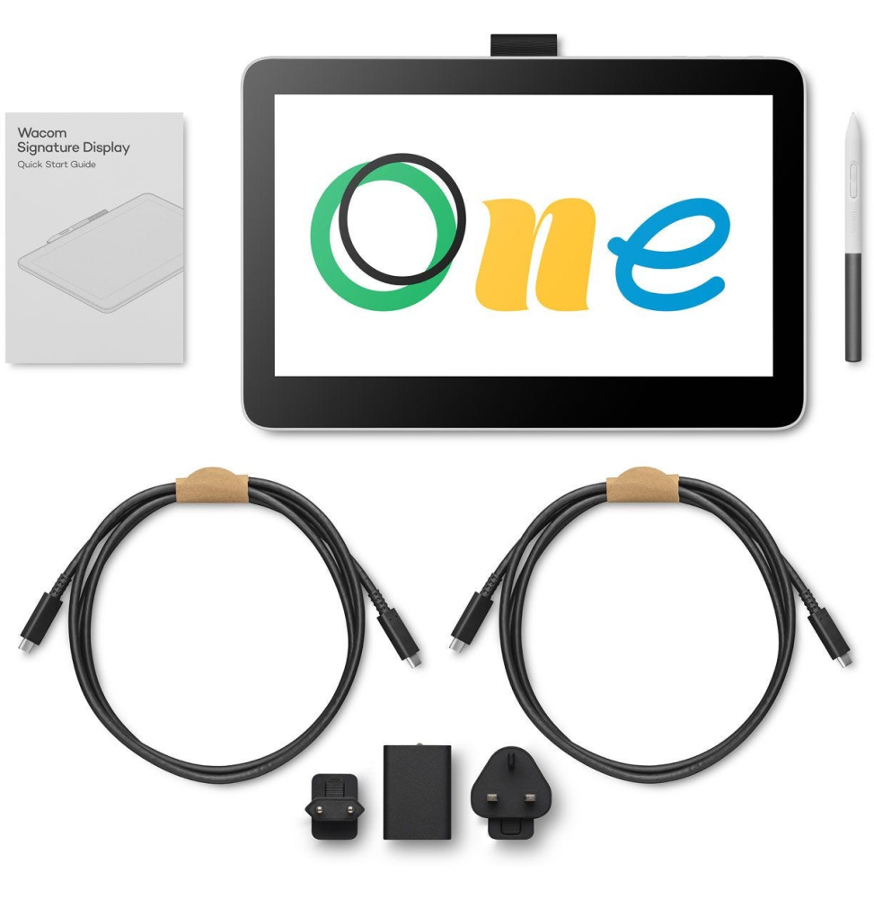 ÉCRAN INTERACTIF WACOM ONE 12 : TABLETTE GRAPHIQUE AVEC ÉCRAN 11.6" FULL HD (DTC121W0B)