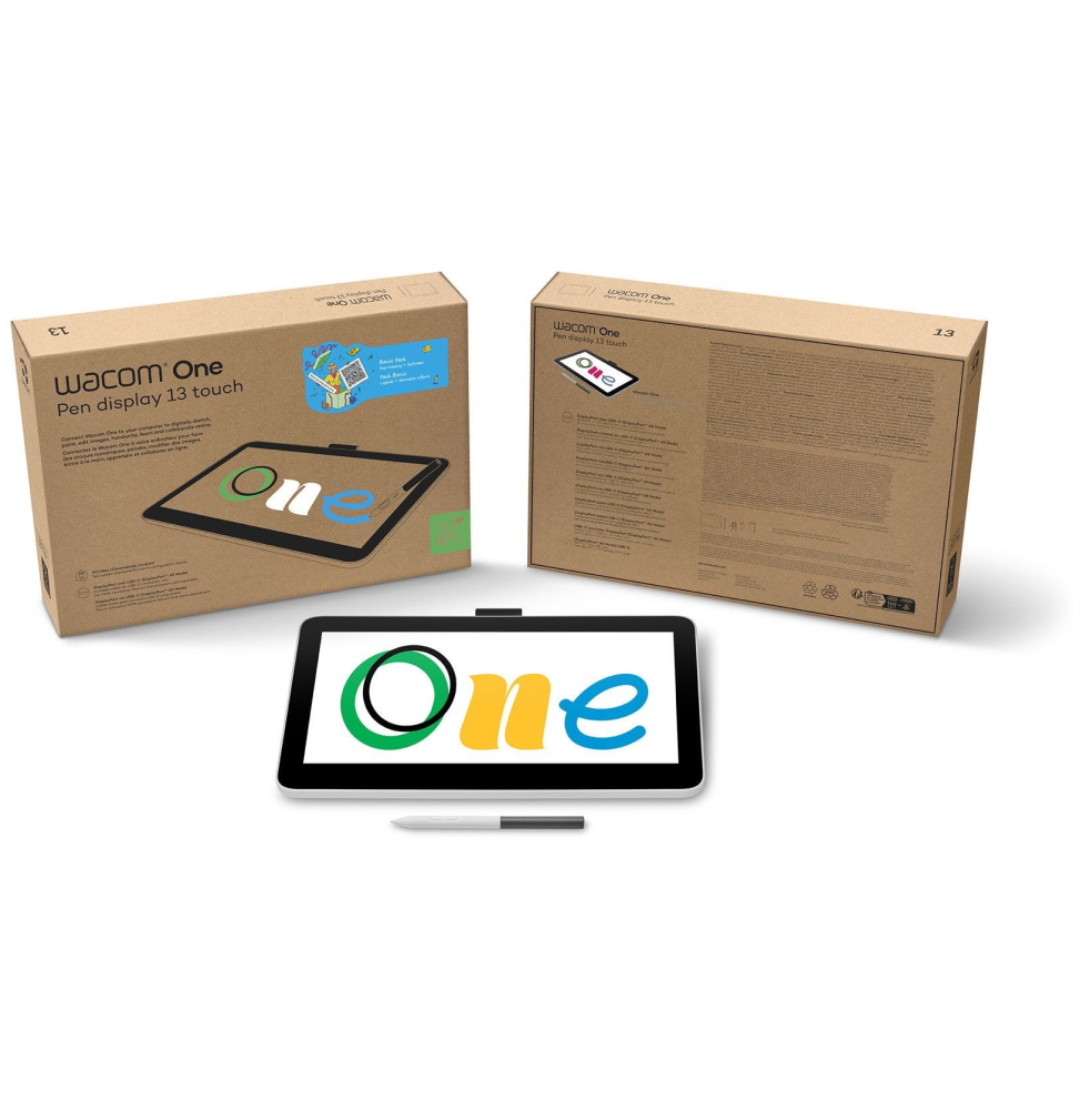 ÉCRAN INTERACTIF WACOM ONE 12 : TABLETTE GRAPHIQUE AVEC ÉCRAN 11.6" FULL HD (DTC121W0B)