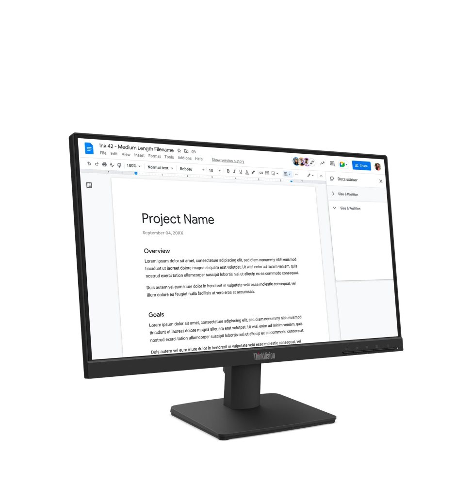 ÉCRAN PLAT 22" LENOVO THINKVISION S22-4E FULLHD (64CBKAT6EU)