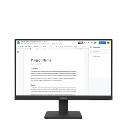 ÉCRAN PLAT 22" LENOVO THINKVISION S22-4E FULLHD (64CBKAT6EU)