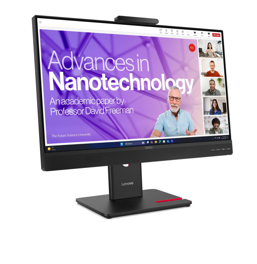 ÉCRAN PLAT 24" LENOVO THINKVISION T24-4V AVEC CAMÉRA 5MP ET MICROPHONE (64B6MAT1EU)