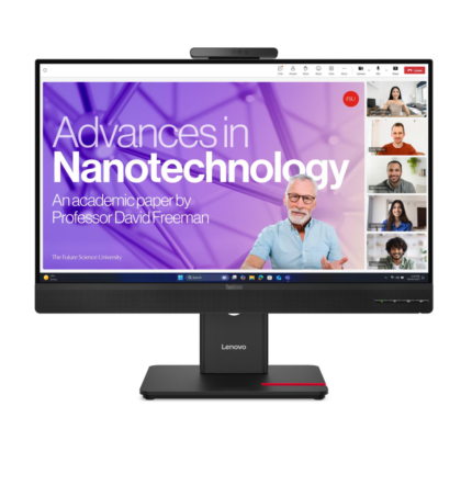 ÉCRAN PLAT 24" LENOVO THINKVISION T24-4V AVEC CAMÉRA 5MP ET MICROPHONE (64B6MAT1EU)