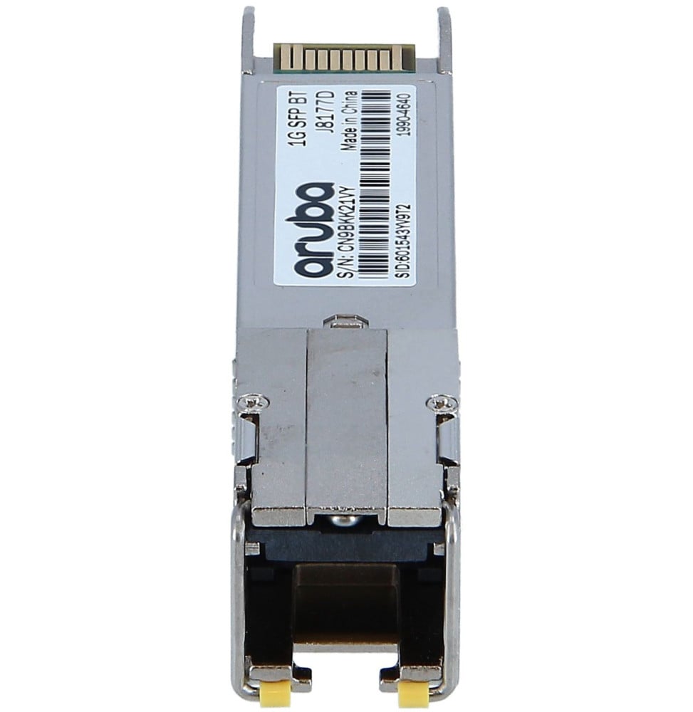 ÉMETTEUR-RÉCEPTEUR ARUBA 1G SFP RJ45 T 100M CAT5E (J8177D)