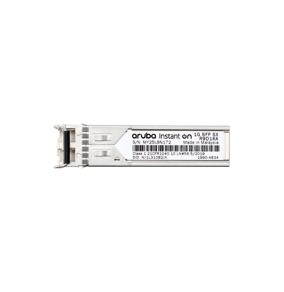 ÉMETTEUR-RÉCEPTEUR ARUBA INSTANT ON 1G SFP LC SX MMF OM2 500 M (R9D16A)