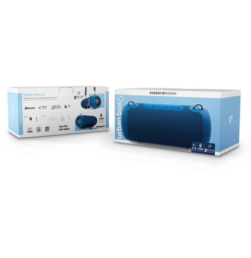 ENCEINTE PORTABLE BLUETOOTH ENERGY SISTEM URBAN BOX 6 NAVY (455119)
